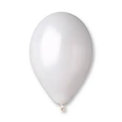 Balony metalizowane bia�e 25cm