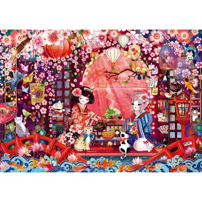 Puzzle 500 el. PQ Japo�ska ceremonia picia herbaty Schmidt