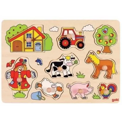Puzzle z uchwytami Farma Goki