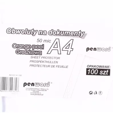Obwoluta A4 50 mic groszkowa 100szt