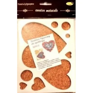 Galeria Hobby Szablon figurowy do quillingu serce 14.5x19cm