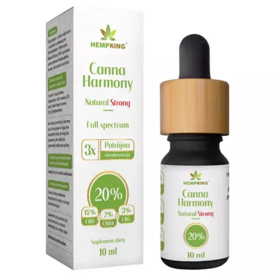 HempKing Canna Harmony Olej CBD, CBDA, CBG 20% - suplement diety 10 ml