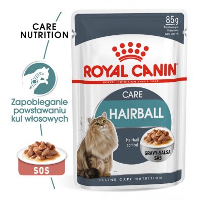 Royal Canin Hairball care adult - karma mokra w sosie dla dorosych kotw 85 g