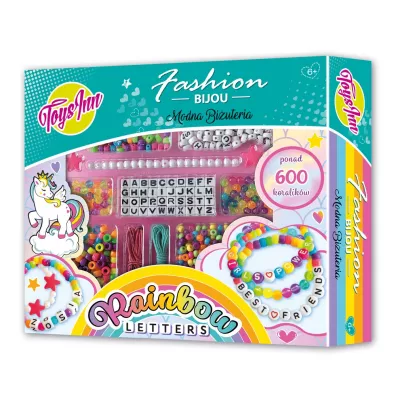 Fashion Bijou zestaw koralik�w Rainbow Letters Stnux