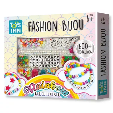Fashion Bijou zestaw koralik�w Rainbow Letters Stnux