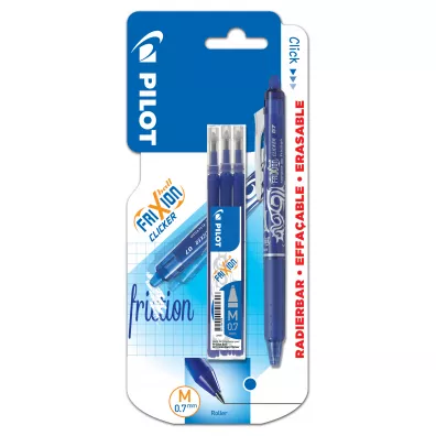 Pilot Pi�ro kulkowe Frixion Clicker niebieskie + wk�ady 0,7 mm