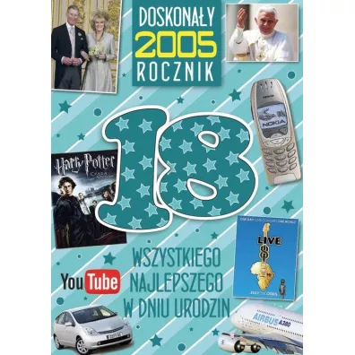 Kukartka Karnet Urodziny 18 (rocznik)