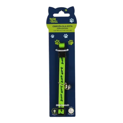 Obro�a dla kota 1 cm z dzwonkiem odblaskowa TRIK&ROLL 560697