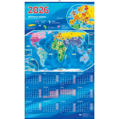 Terminarz mecz�w z naklejkami �cienny Mistrzostwa �wiata w Pi�ce No�nej 2026