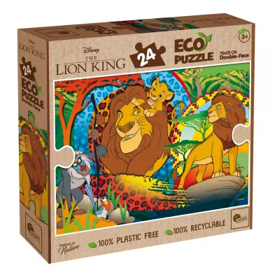 Puzzle dwustronne eko 24 el. Krl Lew Lisciani