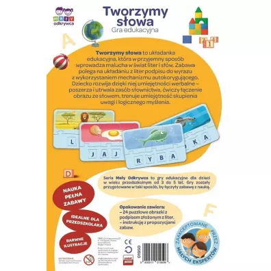 Tworzymy sowa. Gra edukacyjna Trefl