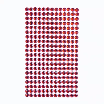 Dalprint Kryszta�ki samoprzylepne red 6 mm 260 szt.