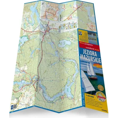 Jeziora Mazurskie laminowana mapa �eglarska 1:60 000
