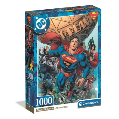 Puzzle 1000 el. Compact DC Superman Clementoni