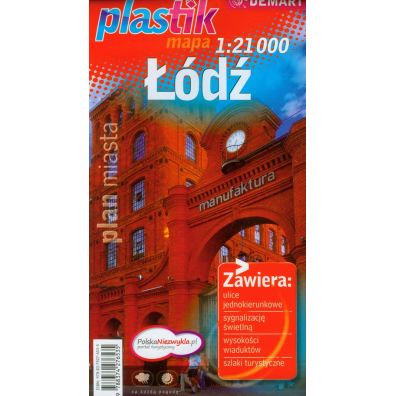 Łódź Plan Miasta PLASTIK
