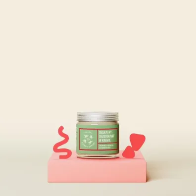 Mydlarnia 4 Szpaki Delikatny dezodorant w kremie - truskawka i werbena 60 ml