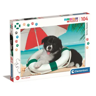 Puzzle 104 el. SuperColor. Sunny Beach Clementoni