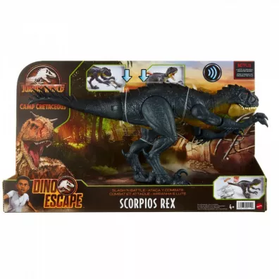 Jurassic World Scorpios Rex Atak szponami HBT41 Mattel