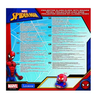Budzik z projektorem Spider Man Lexibook  RP500SP