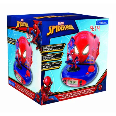 Budzik z projektorem Spider Man Lexibook  RP500SP