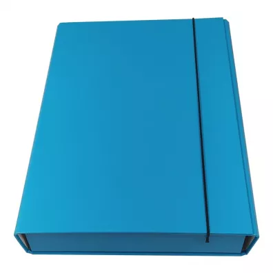 Ziemia Obiecana Teczka box z gumk� niebieska