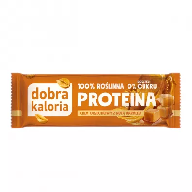 Dobra Kaloria Baton proteinowy z kremem orzechowym i karmelem 42 g