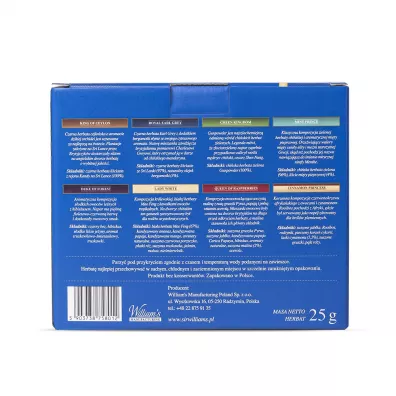 Sir Williams Zestaw prezentowy Royal, dzbanek + 8 herbat 25 g