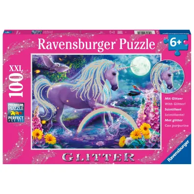 Puzzle 100 el. XXL Brokatowy jednoro�ec Ravensburger