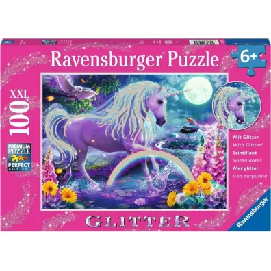 Puzzle XXL 100 el. Brokatowy jednoroec Ravensburger