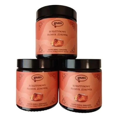 �ywe Mumio Pierwotne Bursztynowy P�omyk Zdrowia �wieca z bursztynem 120 ml