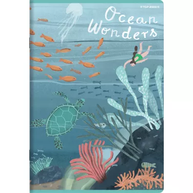 Top-2000 Zeszyt A5 Ocean dwie linie 16 kartek