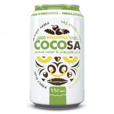 Cocosa Woda kokosowa niegazowana z sokiem z ananasa 330 ml