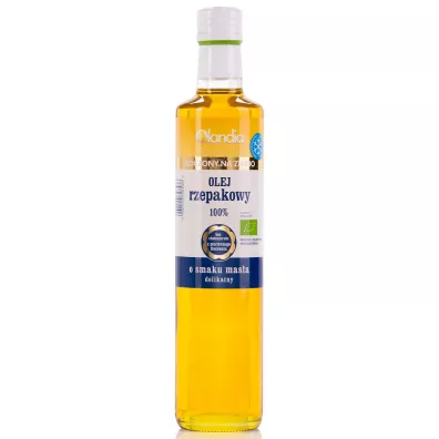 Olandia Olej z zarodkw rzepaku o smaku masa toczony na zimno 500 ml Bio