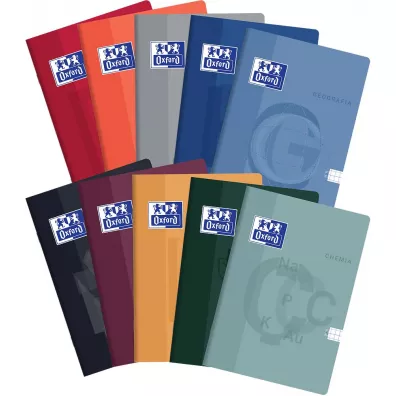 Oxford Zeszyt Biologia A5 z marginesem kratka, 5 mm, margines 60 kartek