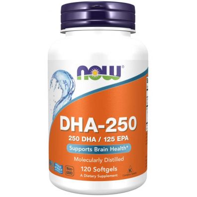 Now Foods DHA 250 mg softgels Suplement diety 120 kaps.