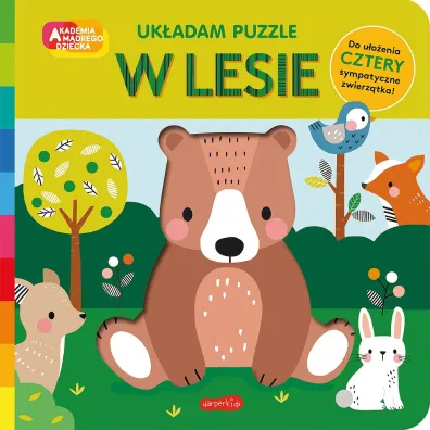 W lesie. Akademia m�drego dziecka. Uk�adam puzzle