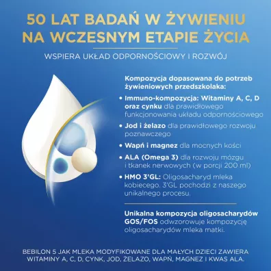 Bebilon 5 Pronutra-Advance Od�ywcza formu�a na bazie mleka dla przedszkolaka 1100 g