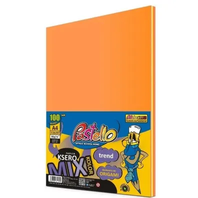 Alfa Pastello Papier ksero A4 pomara�czowych 80g 100 kartek