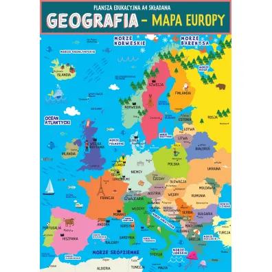 Henry Karta edukacyjna Geografia Mapa Europy
