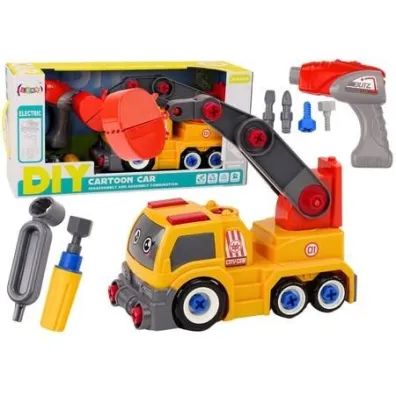 Ci�ar�wka kresk�wkowa DIY pomara�czowy z d�wigiem LeanToys
