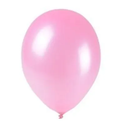 Balony metalizowane jasnor�owe 25 cm 100 szt.