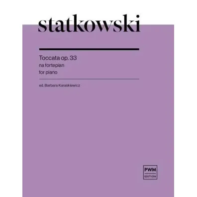 Toccata op. 33 nuty na fortepian - Roman Statkowski