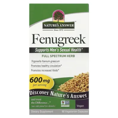 Natures Answer Fenugreek - Kozieradka Suplement diety 90 kaps.