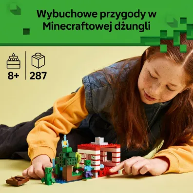 LEGO Minecraft Dom TNT w d�ungli 21275