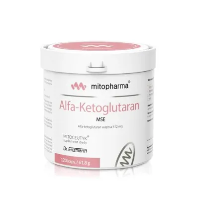 Dr. Enzmann Mse Alfa-Ketoglutaran MSE suplement diety 120 kaps.