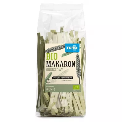 Niro Makaron orkiszowy szpinakowy wstki 250 g Bio