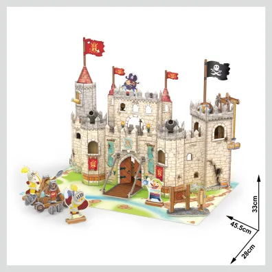 Puzzle 183 el. 3D Zamek pirat�w Cubic Fun