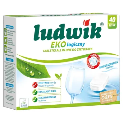 Ludwik Ekologiczne tabletki all in one do zmywarek 40 szt.