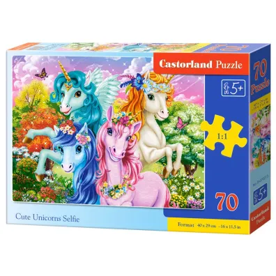 Puzzle 70 el. Cute Unicorns Selfie Castorland