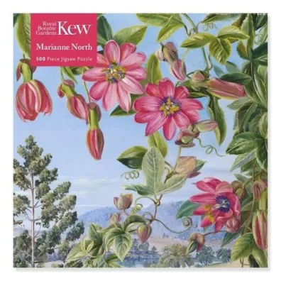 Puzzle 500 el. Widok w ogrodzie Brisbane Kew Marianne Flame Tree